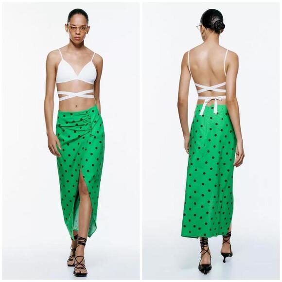 Zara Dresses & Skirts - Zara Linen Blend Skirt Size M